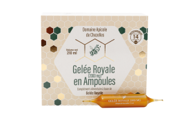 La boite de 14 ampoules de 15 ml gelée royale en ampoule