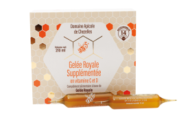 La boîte de 14 ampoules de 15 ml gr supplementee VIT C D